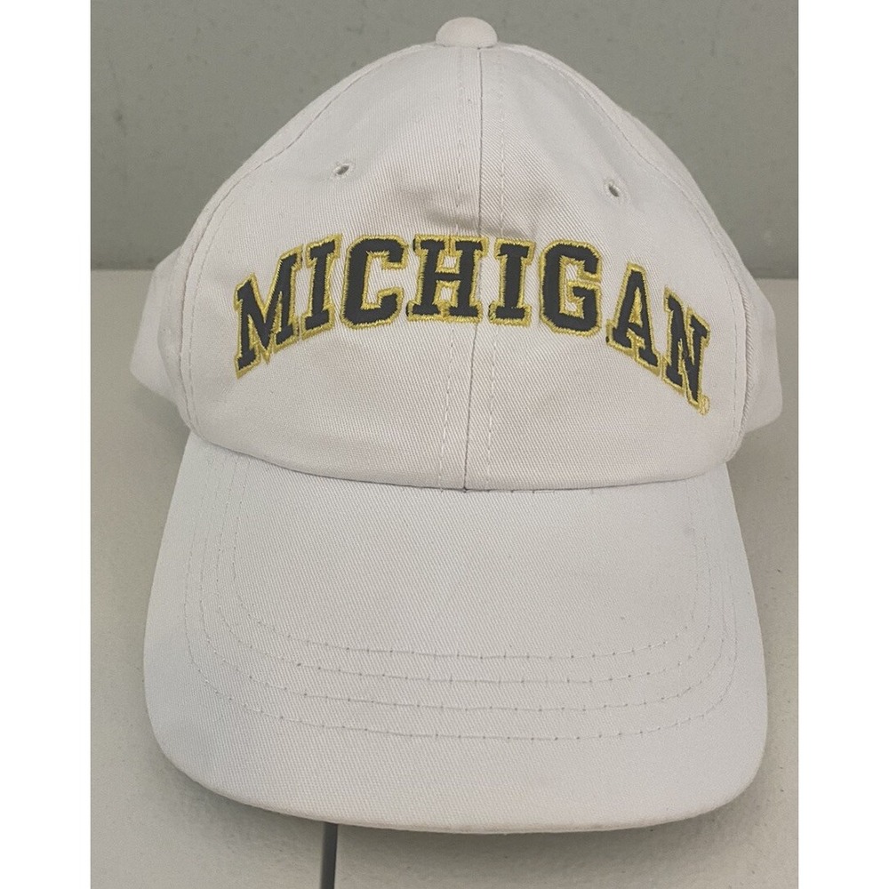 Michigan Wolverines Youth 1995 The Game SnapBack Spell Out Hat White Vintage